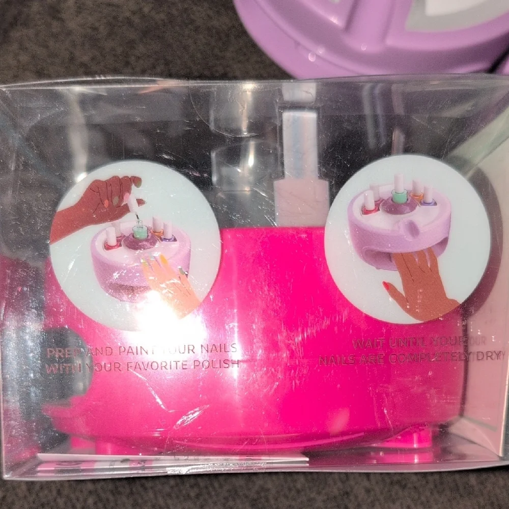 Stylish Pink Nail Drying Station